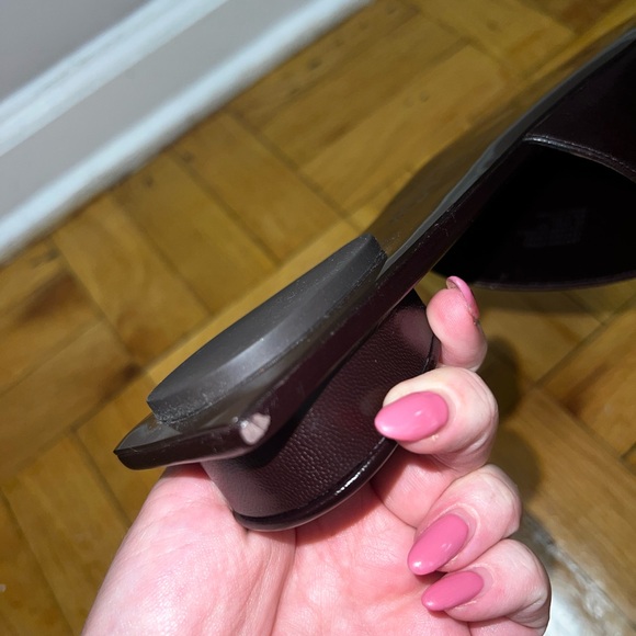 Tory Burch Pierced Mule in Plum - Picture 4 of 8